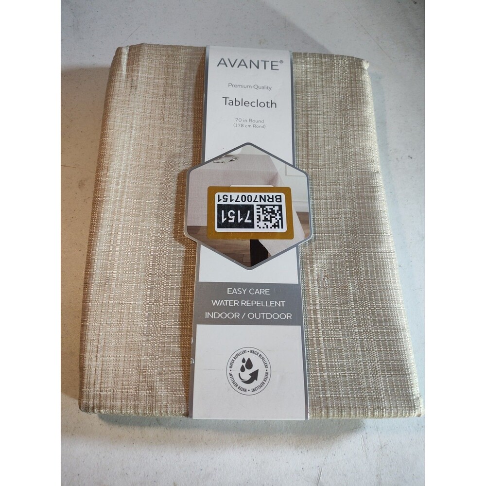 Avante Tablecloth Indoor Outdoor Water Repellent Round 70" 1199